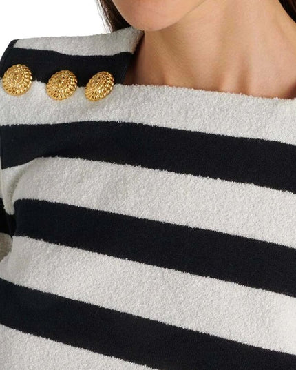 Balmain Black Marabou Tank Tops