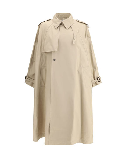 Saint Laurent Beige Cotton Coat