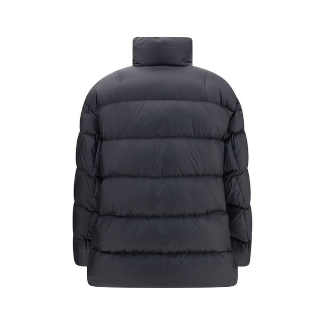 MONCLER x EDWARD ENNINFUL Black Polyamide Coat