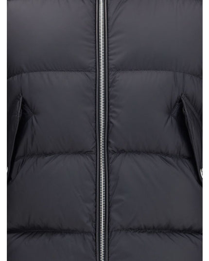 MONCLER x EDWARD ENNINFUL Black Polyamide Coat