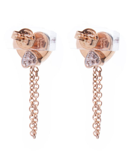 Folli Follie Pink Stainless Steel Earrings