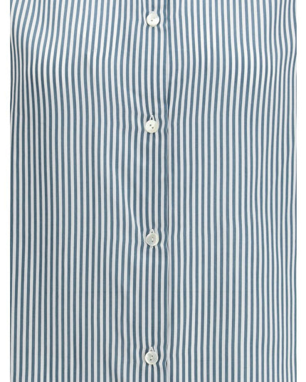 Kristina Ti Green Viscose Pattern Shirt