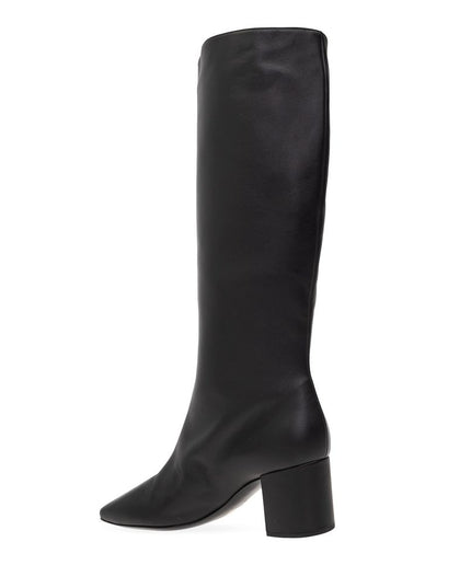 Dolce & Gabbana Black Calfskin Ankle Boots