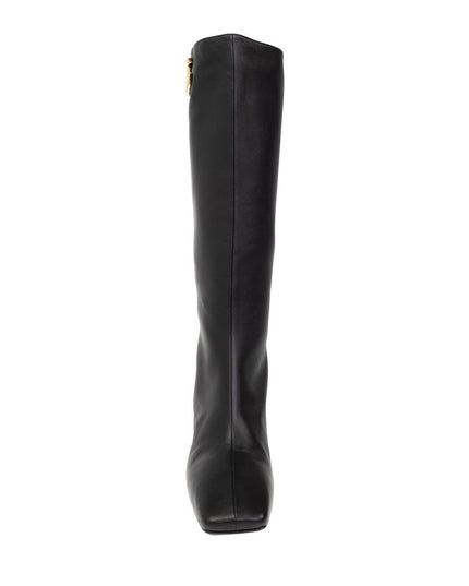 Dolce & Gabbana Black Calfskin Ankle Boots