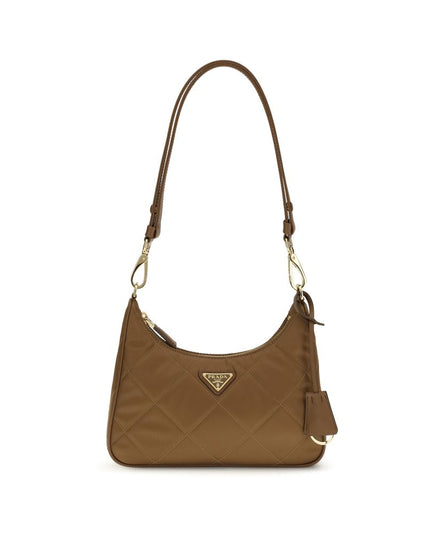 Prada Brown Recycled Polyamide Shoulder Bag
