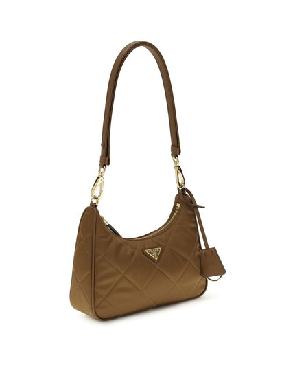 Prada Brown Recycled Polyamide Shoulder Bag