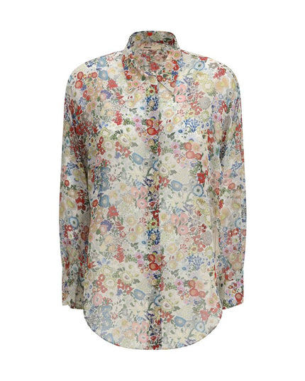 Khaite Multicolor Silk Pattern Shirt
