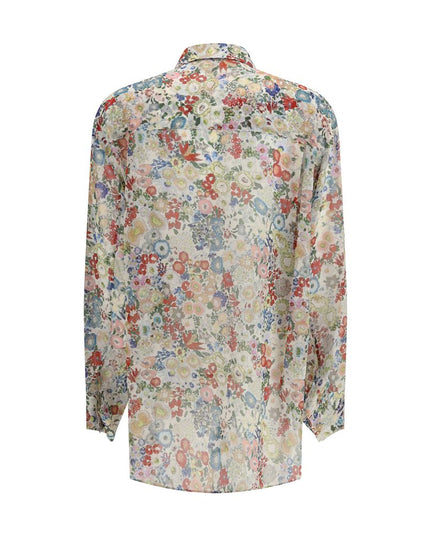 Khaite Multicolor Silk Pattern Shirt