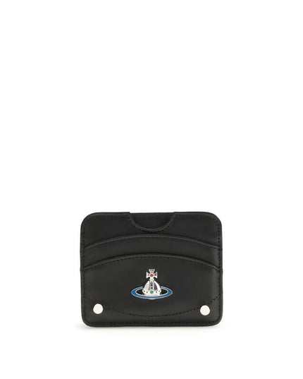 Vivienne Westwood Black Calf Leather Bos Taurus Wallet