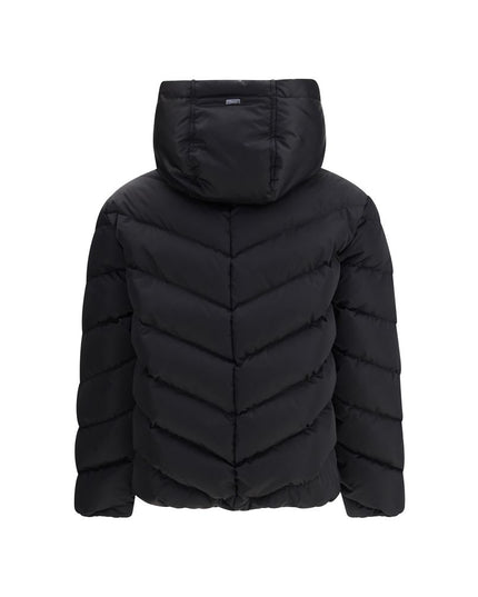 Herno Black Polyester Jackets And Coat