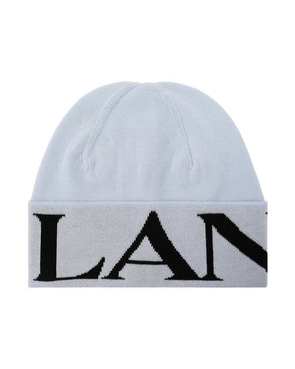 Lanvin Blue Virgin Wool Beanie