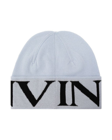 Lanvin Blue Virgin Wool Beanie