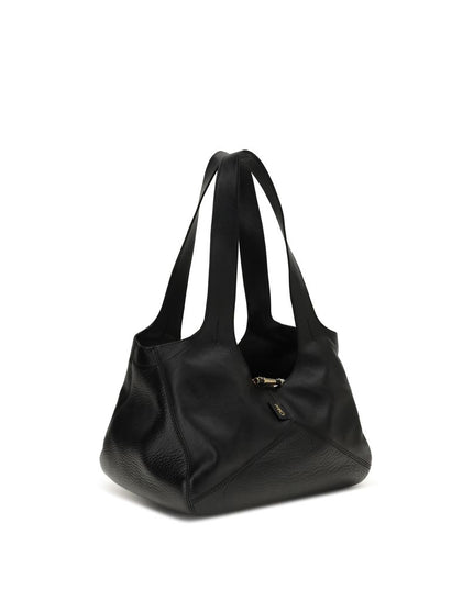 Chloé Black Calf Leather Bos Taurus Shoulder Bag