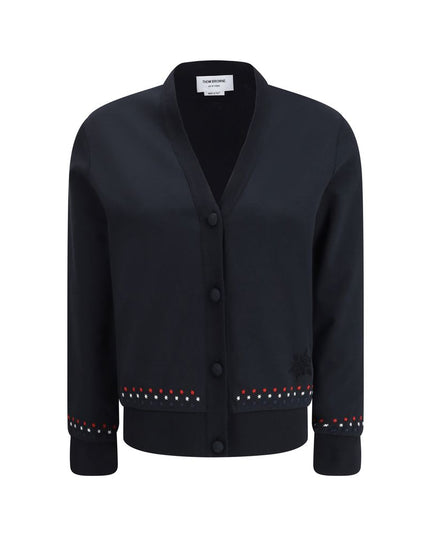 Thom Browne Black Cotton Cardigan