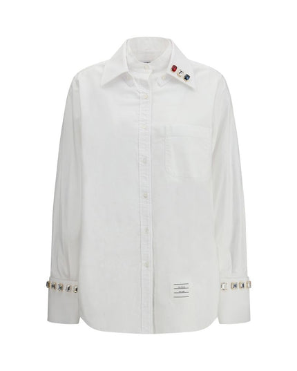 Thom Browne White Cotton Dress Shirt