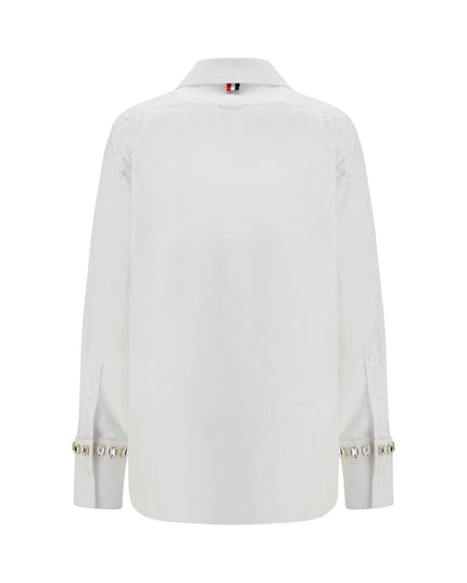 Thom Browne White Cotton Dress Shirt