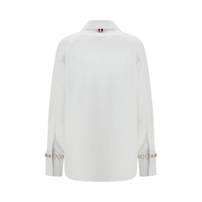 Thom Browne White Cotton Dress Shirt