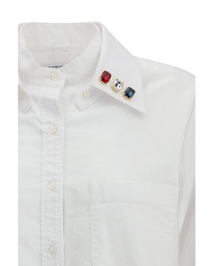 Thom Browne White Cotton Dress Shirt