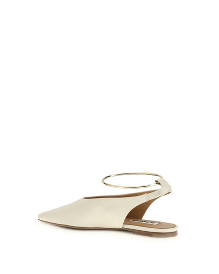 Jil Sander Cream Goatskin Ballet Flats