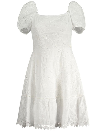Guess Jeans White Cotton Dress