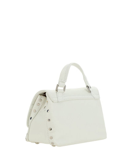 Zanellato White Calf Leather Bos Taurus Shoulder Bag