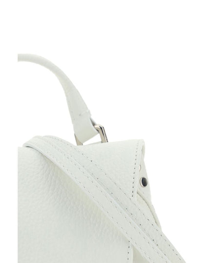 Zanellato White Calf Leather Bos Taurus Shoulder Bag