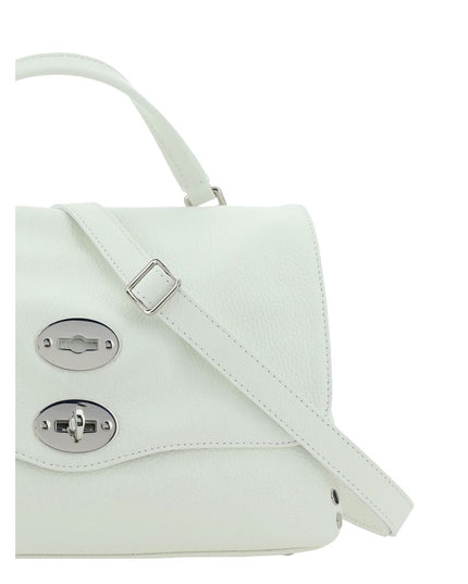 Zanellato White Calf Leather Bos Taurus Shoulder Bag