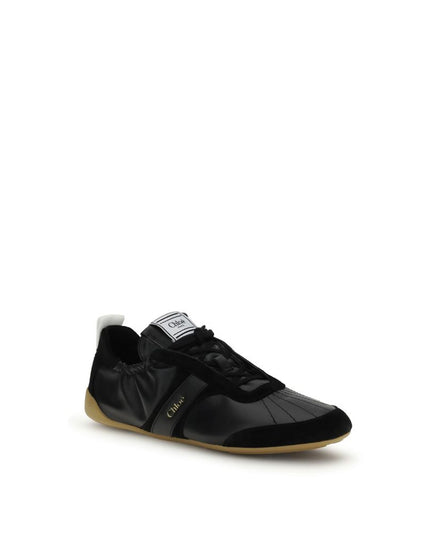 Chloé Black Goatskin Athletic Sneakers