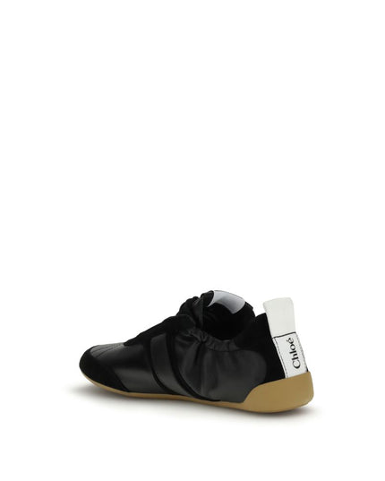 Chloé Black Goatskin Athletic Sneakers