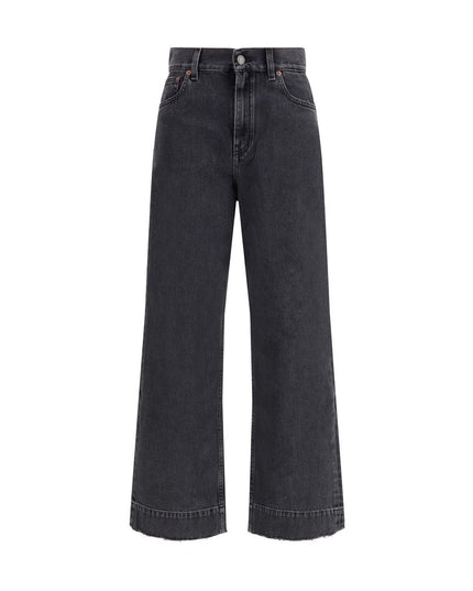 Chloé Black Cotton High-Waisted Jean