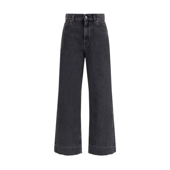 Chloé Black Cotton High-Waisted Jean