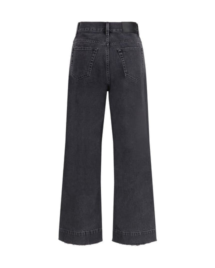Chloé Black Cotton High-Waisted Jean