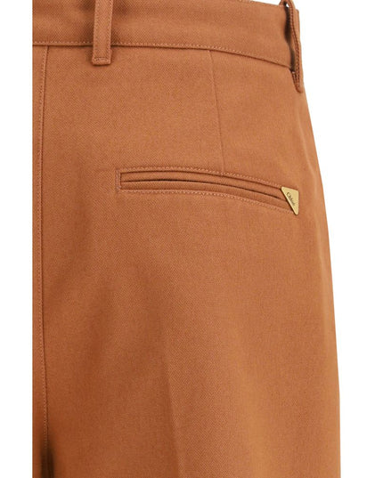 Chloé Brown Cotton Flared Pants