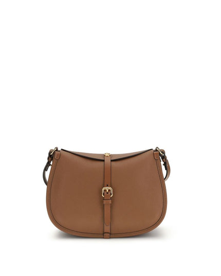 Etro Brown Calf Leather Bos Taurus Shoulder Bag