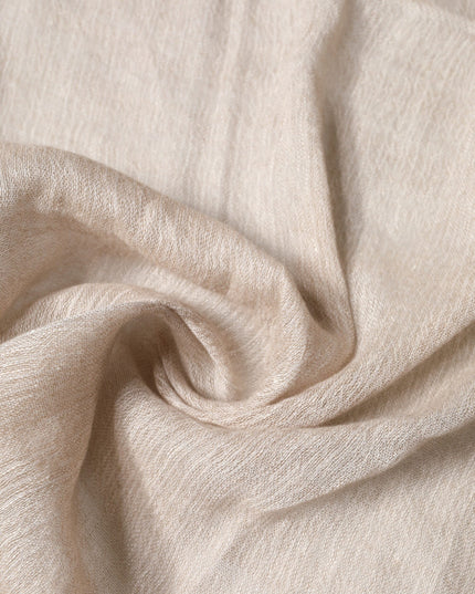 Dolce & Gabbana Beige Linen Neck Wrap Men Shawl Fringe Scarf