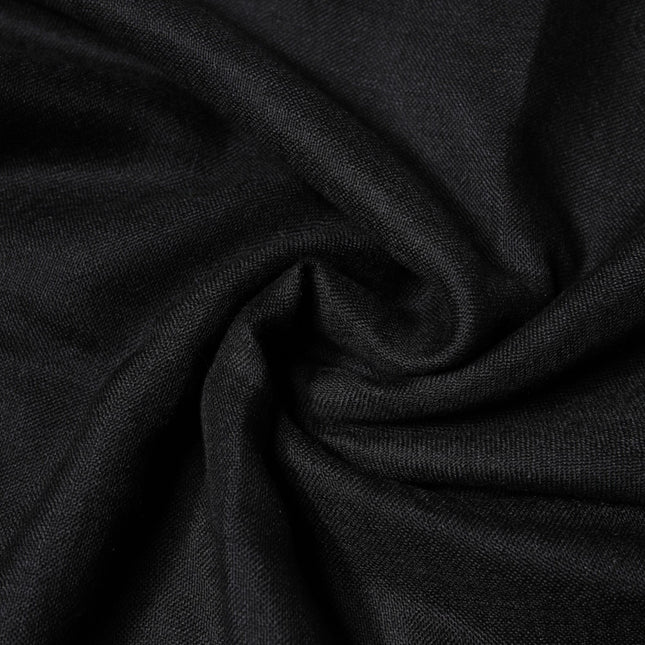 Dolce & Gabbana Black Cashmere Knit Neck Wrap Shawl Scarf