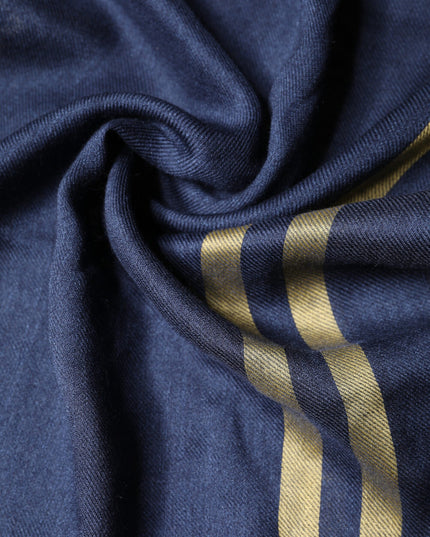 Dolce & Gabbana Blue Cashmere Neck Wrap Shawl Fringes Scarf