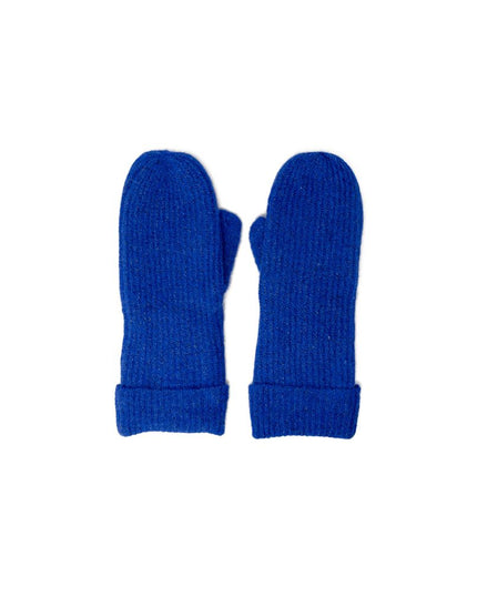 Vero Moda Blue Marabou Gloves