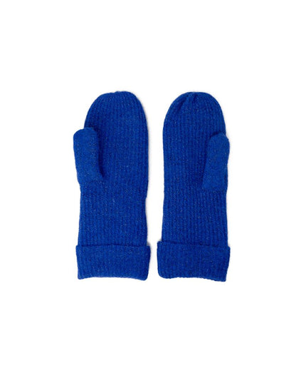 Vero Moda Blue Marabou Gloves