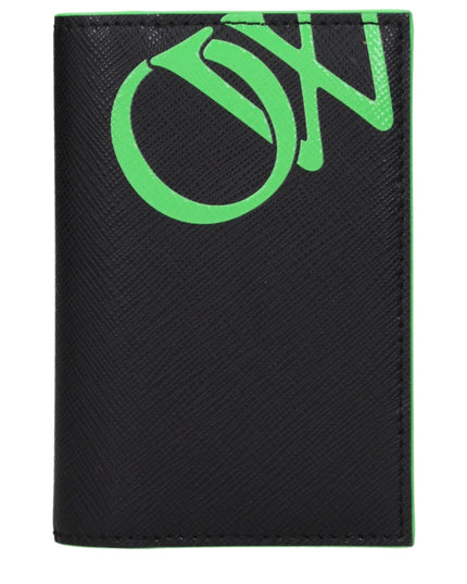 Off-White Black Leather Cardholder