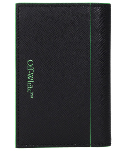 Off-White Black Leather Cardholder