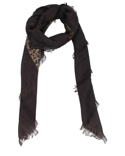 Valentino Garavani Brown Cashmere Foulard