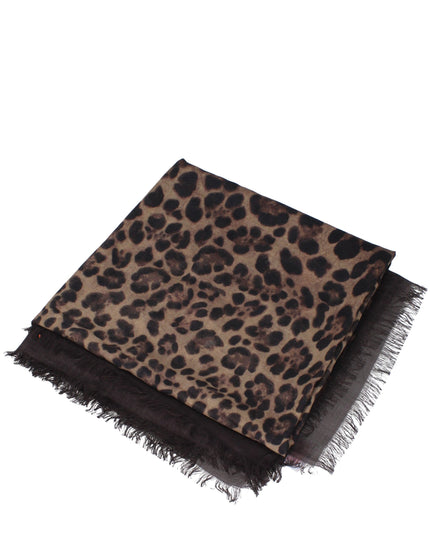 Valentino Garavani Brown Cashmere Foulard