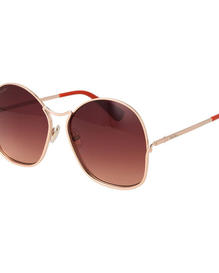 Max Mara Rose Gold Metal Sunglasses