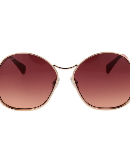 Max Mara Rose Gold Metal Sunglasses