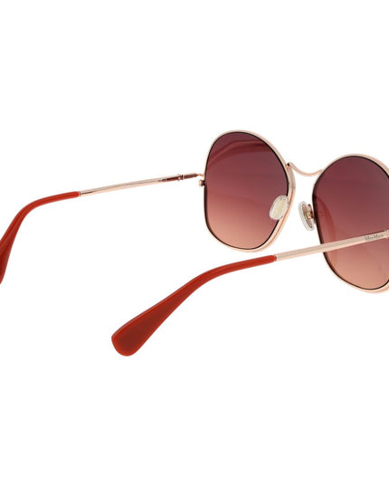 Max Mara Rose Gold Metal Sunglasses