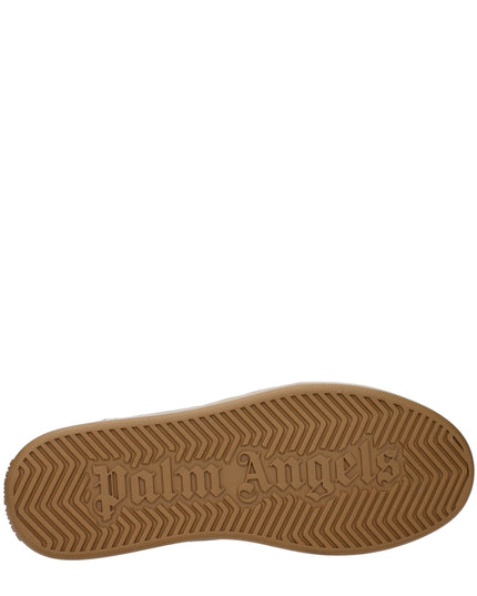 Palm Angels Black Leather Low Top Sneakers