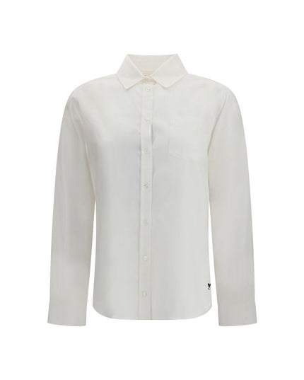Max Mara White Cotton Dress Shirt