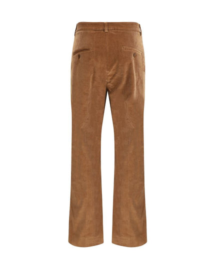 Max Mara Brown Cotton Casual Pants