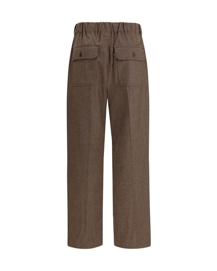 Max Mara Brown Wool Casual Pants